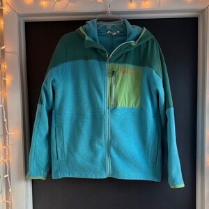 Teal and Green Fleece Jacket